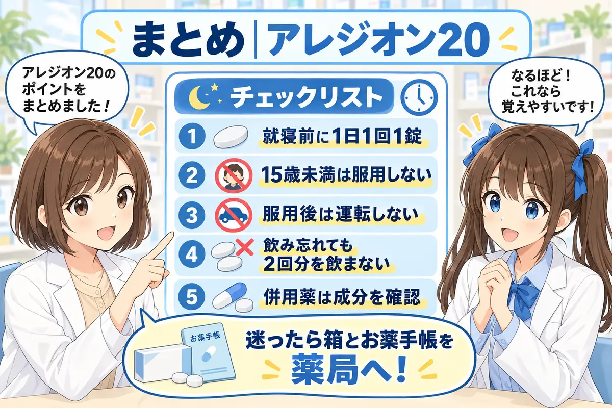 アレジオン20を安全に使うためのまとめ