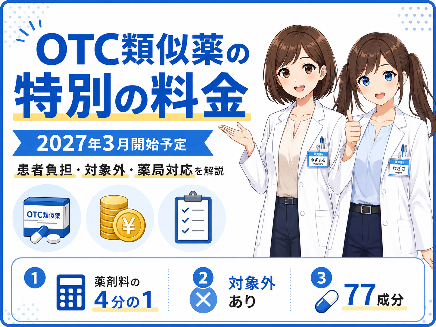 OTC類似薬の特別の料金と2027年3月からの患者負担を解説