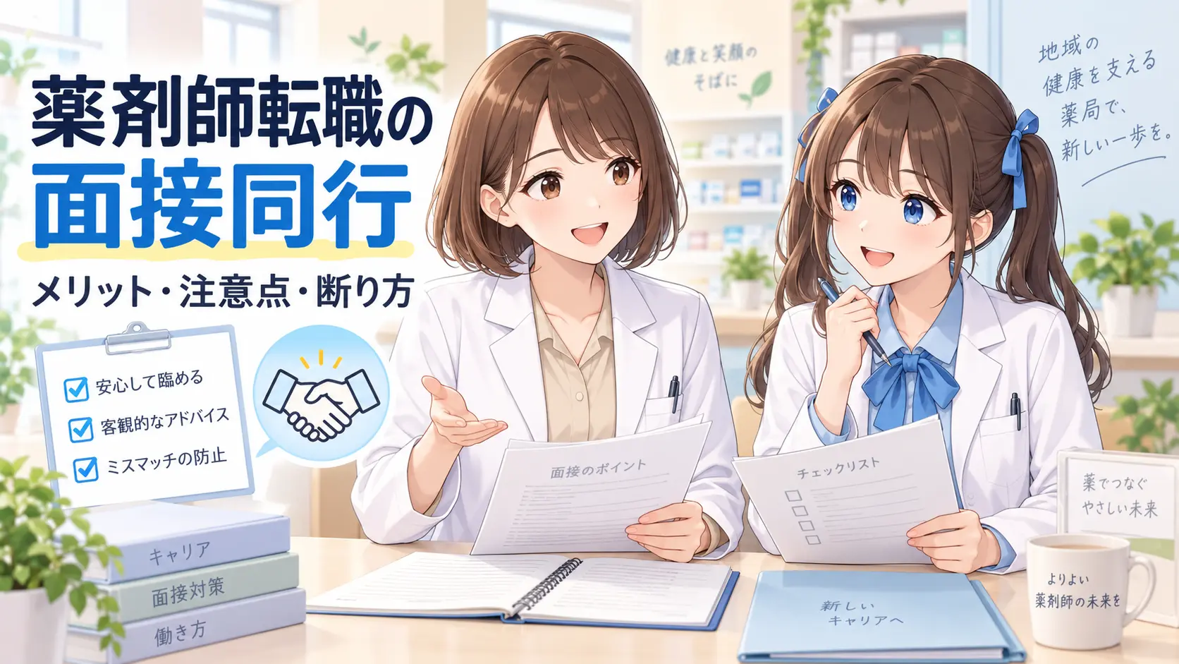 薬剤師転職の面接同行のメリット・注意点・断り方