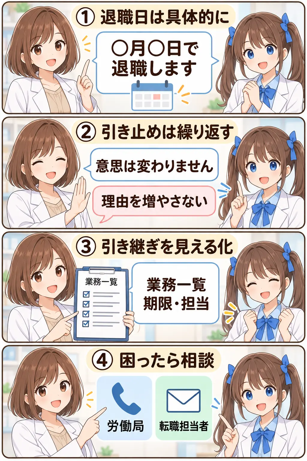 薬剤師が退職の引き止めに対応するまとめ