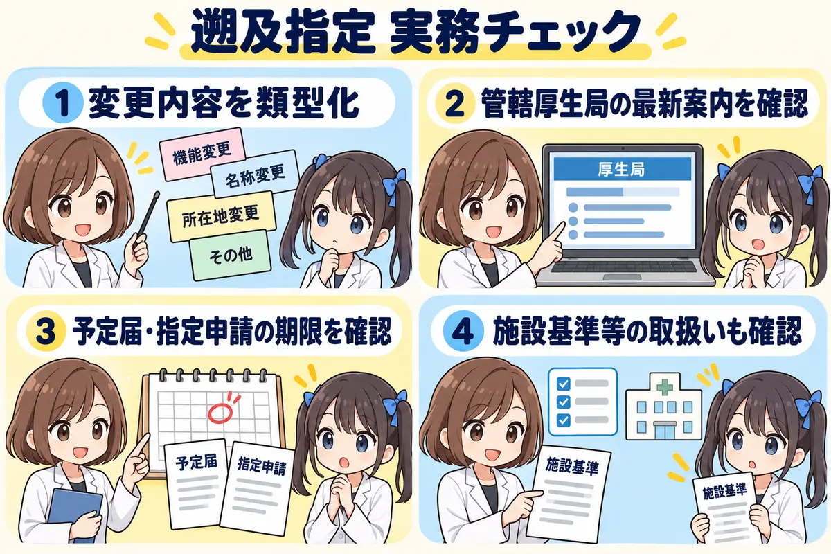 保険薬局の遡及指定実務チェック 保険薬局の遡及指定実務チェック