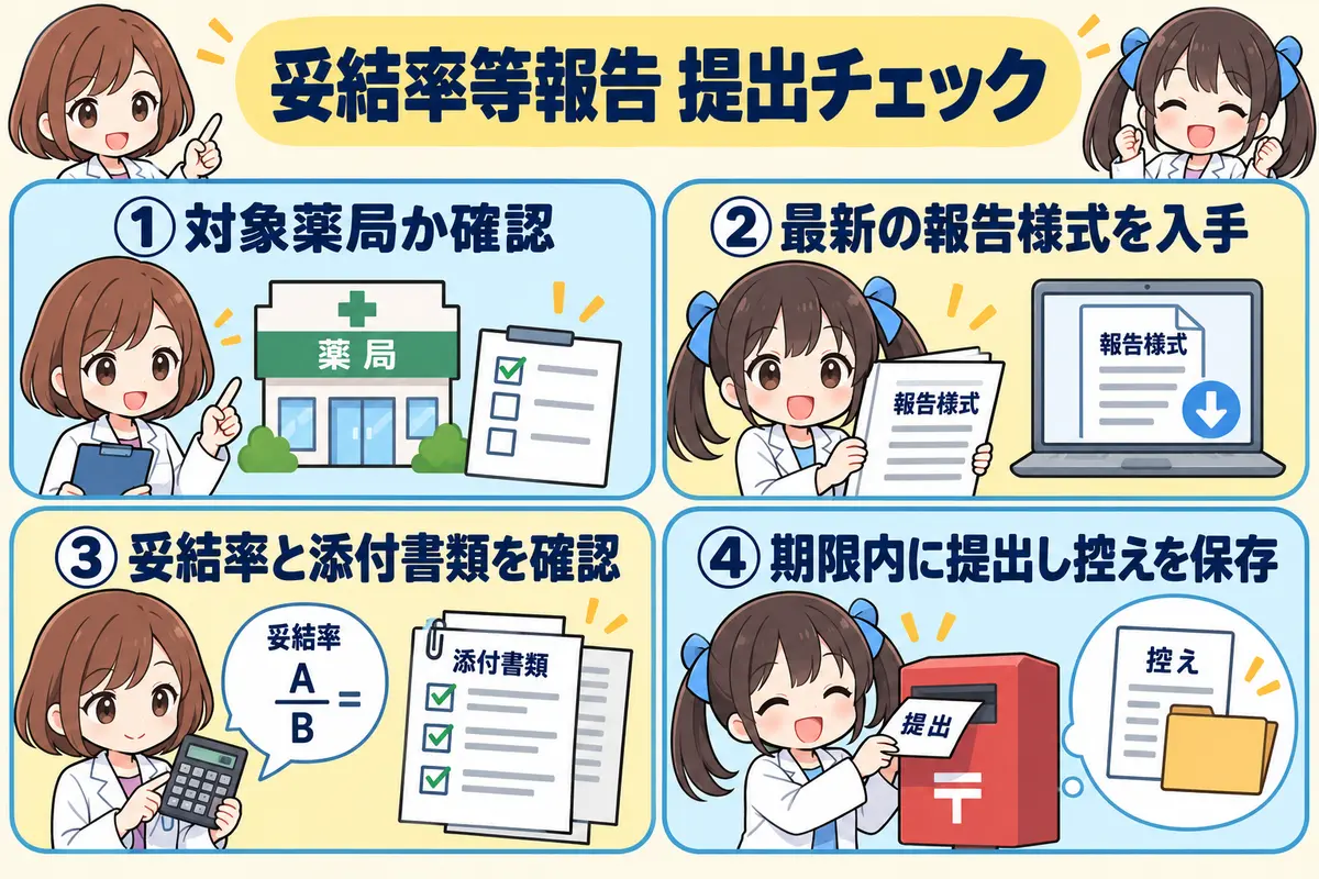妥結率等報告の提出前チェック