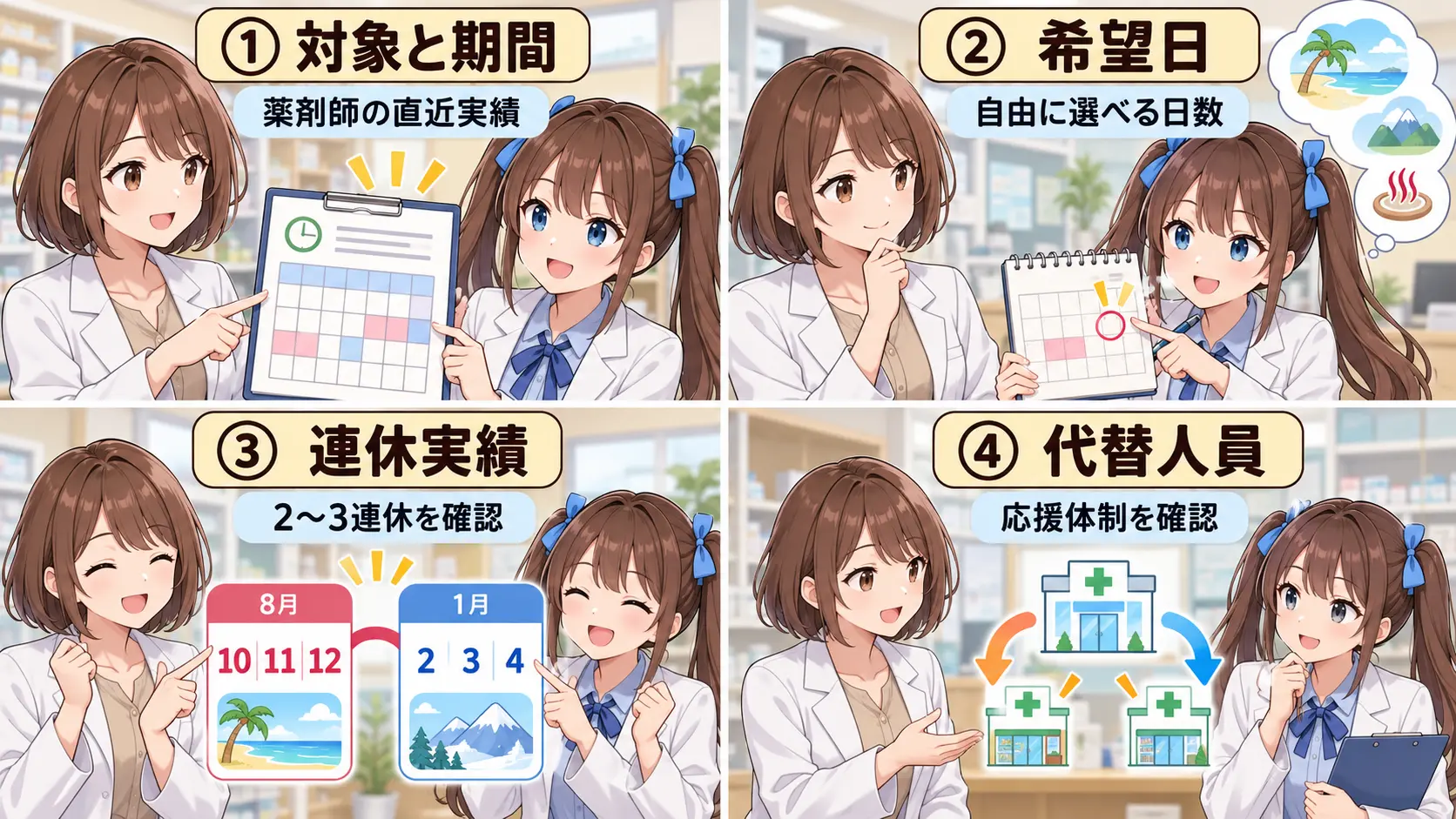 薬剤師求人の有給取得率で確認する4ポイント